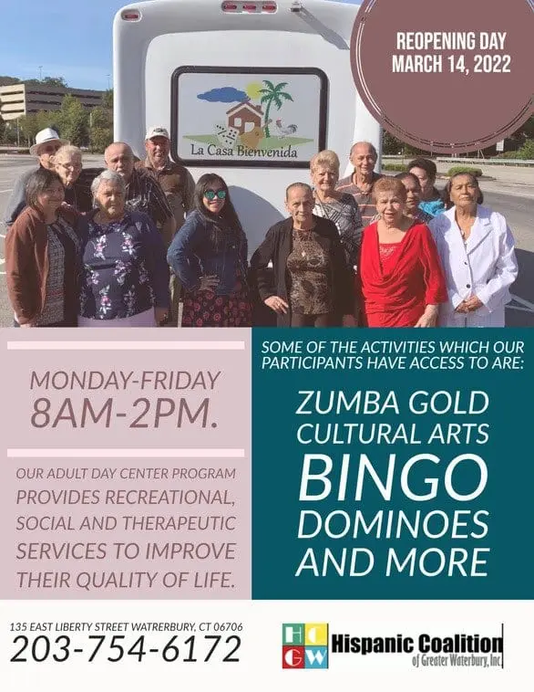 Hispanic Coalition adult day center reopening.