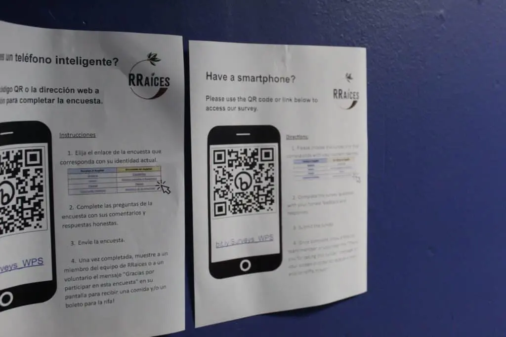 A poster with an image of a phone on it.