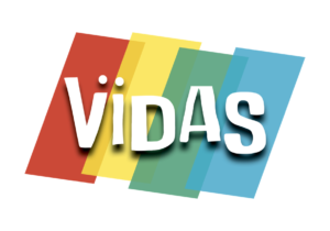 A green background with the word vidas written in white.